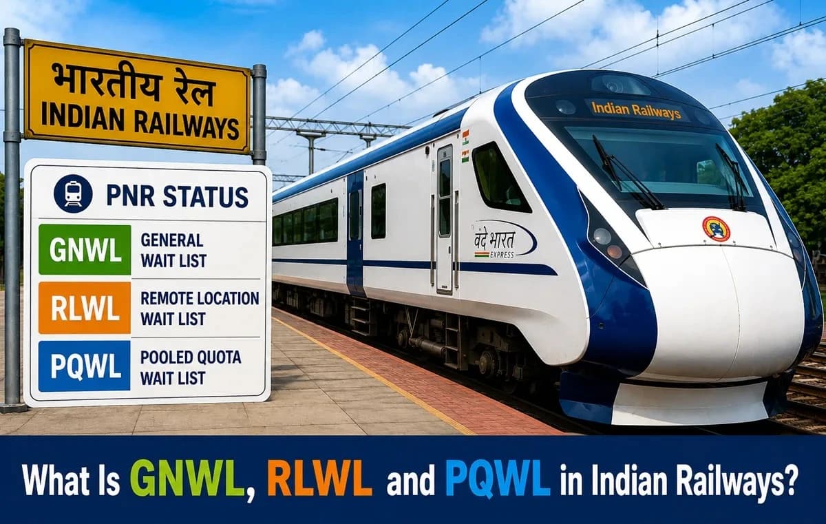 What Is GNWL, RLWL and PQWL in Indian Railways?